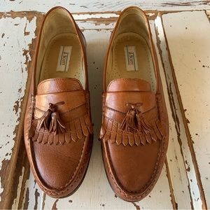 J. Scott Mens Leather Loafers